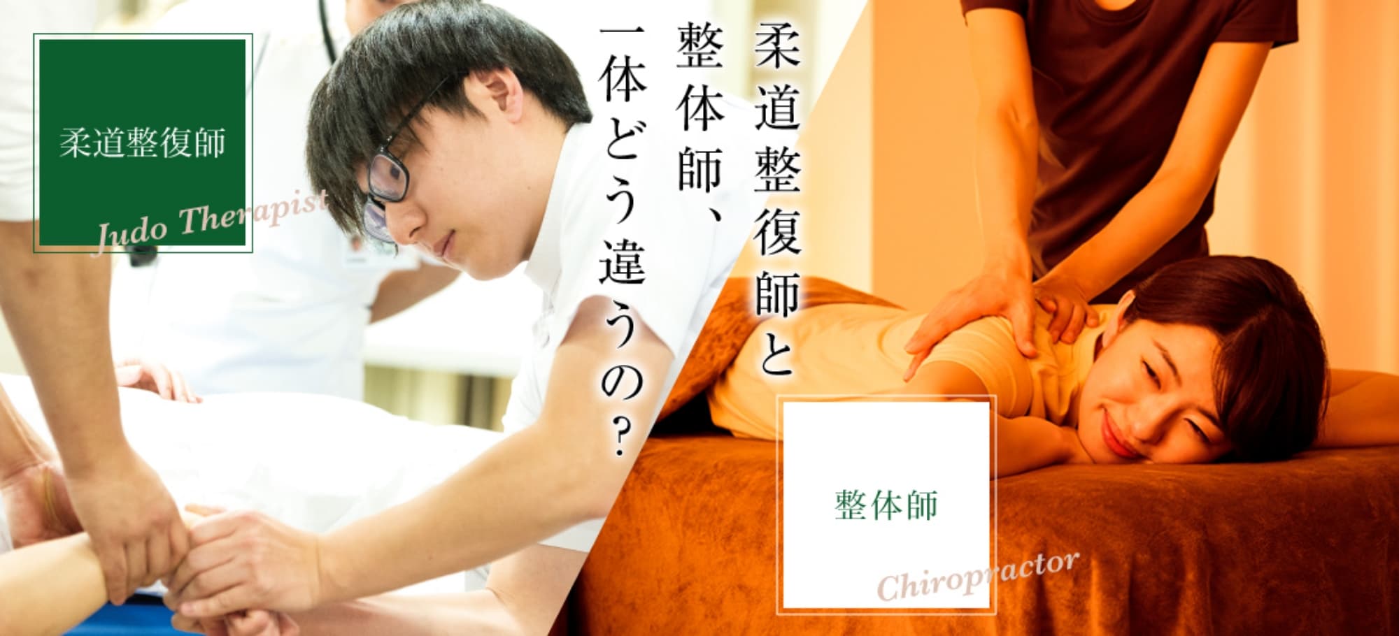 柔道整復師と整体師の違い